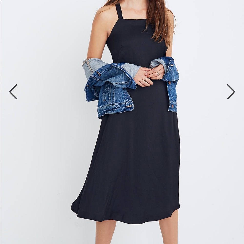 Madewell Cross Back Midi Dress